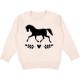 thumbnail image 2 of Inktastic Horse for Girls Toddler Sweatshirt, 2 of 4