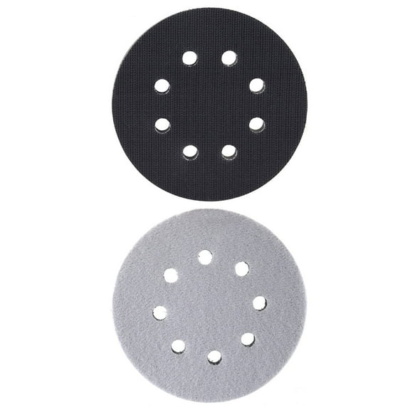 2Pcs 5-Inch 8-Hole Hook and Loop Sanding Pad Minimize Vibration for Orbital Sanders