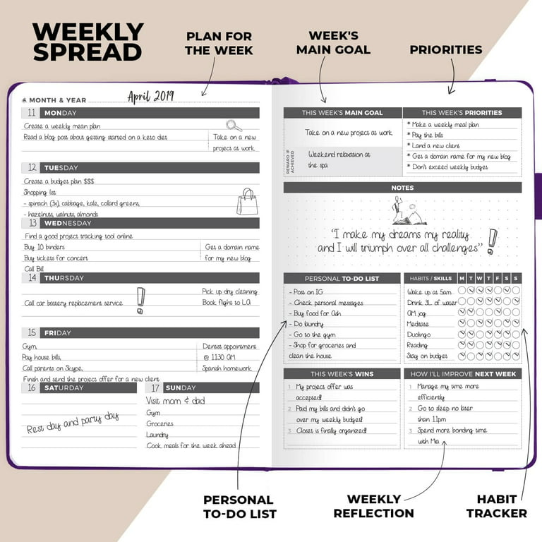 Clever Fox Undated Weekly Planner 