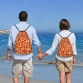 thumbnail image 5 of Sikiie Pizza Drawstring Backpack Drawstring Bags, Draw String Back Bag for Sports, Gym, Travel, Swimming, Beach-Medium, 5 of 6