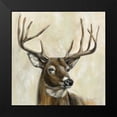 thumbnail image 2 of Vassileva, Silvia 12x12 Black Modern Framed Museum Art Print Titled - Bronze Deer, 2 of 5
