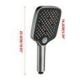 thumbnail image 3 of HengDidi High-Pressure 3-Setting Handheld Shower Head - Water-Saving Spray Modes for Low Flow Pipes, Easy Installation for Bathrooms & Gym Showers, 3 of 9