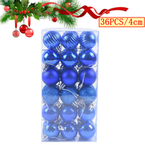 Bxaolu 1.57 Inches Small Christmas Tree Decorations Ornament Set for Fall, 36pcs Red Green and Gold Shatterproof Christmas Ball Ornaments Bulk, Hanging Decor for Xmas Holiday Party(4cm)