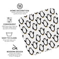thumbnail image 3 of Lsque Lovely Penguin Pattern 4" Drink Coasters Set of 4, PVC Leather Absorbent Coasters, Table Coaster Set Decorative Coffee Cup Coasters Housewarming Gift -Square, 3 of 6