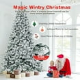 thumbnail image 6 of Costway 9ft Snow Flocked Hinged Artificial Christmas Tree Unlit Metal, 6 of 10