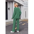 thumbnail image 2 of Ekouaer Womens Pajama Sets 2025 Fall Lounge Sweater Set Cute Fuzzy Fleece 2 Piece Long Sleeve Cozy Winter Pj Sweater Outfits, 2 of 6