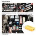 thumbnail image 4 of Mini Disyuntor Fusible Cgtredaw Cuchilla DC 14V Disyuntor Reinicio Automático amarillo, 4 of 6