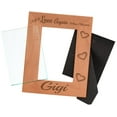 thumbnail image 2 of ThisWear Grandma Gifts Fell In Love When I Became Gigi Natural Wood Engraved 4x6 Portrait Picture Frame Wood, 2 of 6