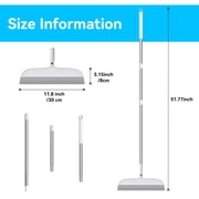 Multifunction Magic Broom,2 in 1 Long Handle Silicone Air Broom for Floor,Living Room, Kitchen,Garage, Deck