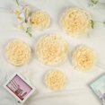 thumbnail image 2 of BalsaCircle 6 Pieces 7" 9" 11" Ivory Cream Carnations Large Party Tissue Paper Wedding Flowers, 2 of 6