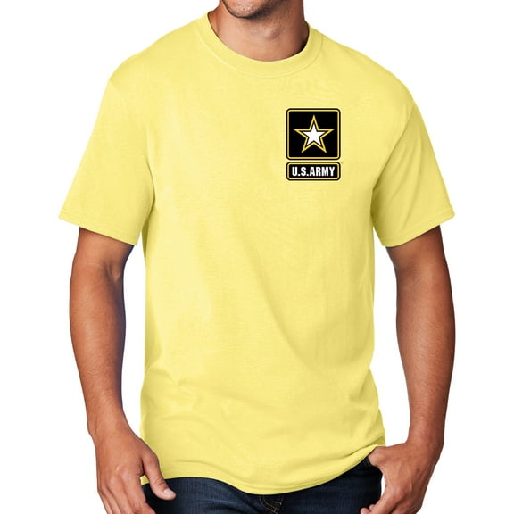 Men's United States Army T-shirt, Large Yellow - TALL