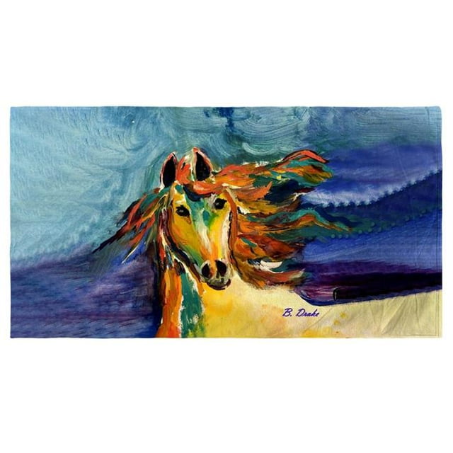 Betsydrake BT1173 Serviette de Plage Cheval Colorée 30 x 50 Po
