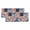 Blue, Red, White, Tan, variant on Brown Dots Leopard Valances for Windows, Decorative Rod Pocket Window Valance Curtains, Zebra Teal Linen Patchwork Short Curtain Drapes for Kitchen/Bathroom/Living Room, 2 Panels, 42" W x 12" L