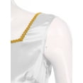 thumbnail image 6 of iiniim Women's 2 Piece Outfit Liturgical Lyrical Worship Dance Maxi Dress with Praise Dance Tunic Overlay White&White XXL, 6 of 7