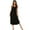 Black, variant on Nightgown Womens Sleeveless Sleepwear V Neck Racerback Sleep Dress