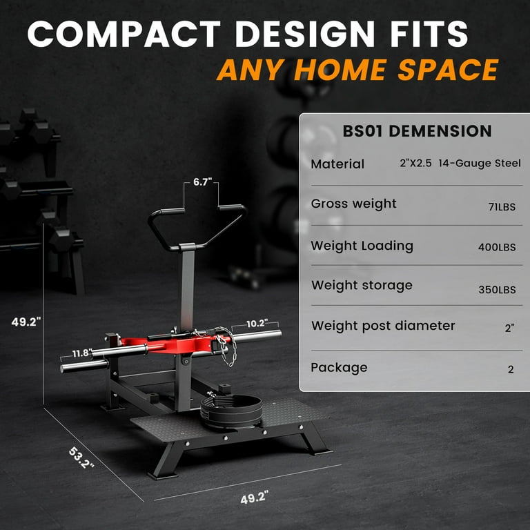 syedee Belt Squat Machine, Leg Machine for Strength Training, Hack Squat Machine with Weightlifting Belt - 4 Adjustable Positions, 800lb Weight Capacity