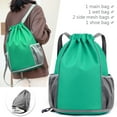 thumbnail image 4 of Oxford Basketball Bag High-Capacity Drawstring for Outdoor Sports (Blue), 4 of 6