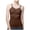 WS-Coffee, variant on VKOYWKM Women's Basic Camisole Tops with Built in Bras Crew Neck Spaghetti Strap Tank Tops Slim Fit Cami Tank Tops Summer Sleeveless Tops
