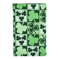 thumbnail image 3 of Serafina Home St. Patrick's Day Vinyl Tablecloth: Irish Green White Shamrock Clovers Allover Flannel Back Table Cover 52" x 90" Inch Rectangle, 3 of 3