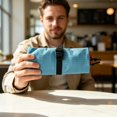 thumbnail image 5 of Hanging Toiletry Bag, Lightweight Roll-Up Travel Organizer with 3 Mesh Zipper Compartments, Water-Resistant Makeup Storage for Camping & Travel, 5 of 6