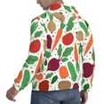 thumbnail image 6 of Naloa Vegetables Men's Casual Hooded Collar Drawstring Hoodies Pullover Sweatshirts Casual Long Sleeve Shirts-3X-Large, 6 of 7
