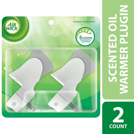 Three Wick Glass - (3 pack) Air Wick Scented Oil Warmer Plugin Air Freshener, White, 2ct