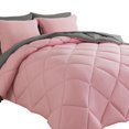 thumbnail image 1 of Juego de edredón Bed in a Bag Cosybay Queen rosa y gris, 7 piezas, 1 of 7