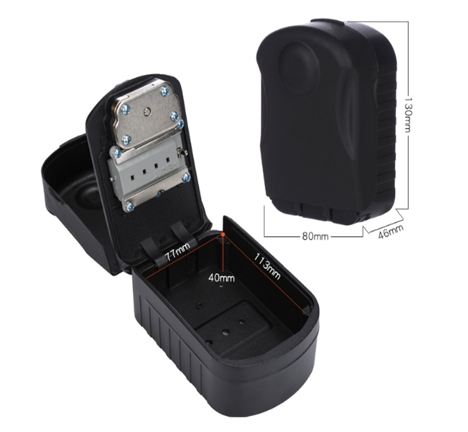 Key Lock Box with 4 Digit Combination Spare Key Sturdy Key Safe Box ,House, Apartment, Office Key Storage