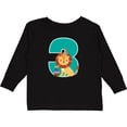thumbnail image 3 of Inktastic 3rd Birthday Zoo Party 3 Year Old Boys or Girls Long Sleeve Toddler T-Shirt, 3 of 5
