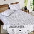thumbnail image 6 of RUVANTI Flannel Sheets Full Size - 100% Cotton Double Brushed Bed Sheets Set, Deep Pockets 16 Inches, All Seasons Breathable & Extra Soft Full Sheets, Warm & Cozy, 4 Piece, Vintage Flora, 6 of 7