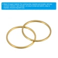 thumbnail image 4 of Unique Bargains Beading Hoop Earrings, 60Pcs Round Copper Hoop Earring for DIY Crafts Jewelry Making(12mm, Gold), 4 of 4