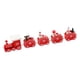 thumbnail image 5 of Miniatura de decoración de tren de madera de Navidad, adorno de mesa pintado, decoración del hogar para adultos y niños Rojo perfecl Adorno de tren, 5 of 8