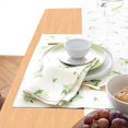 thumbnail image 4 of Solino Home Serviettes en Tissu Floral Lily Lot de 4-100 % Lin Pur Serviettes de Table 20 x 20 Pouces pour l'Été - Lavable en Machine - Lily of The Valley/imprimé Blanc Cassé, 4 of 6