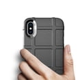 thumbnail image 2 of EGO TACTICAL Rugged Shield Brand Solid Color TPU Phone Case for Apple iPhone X/Xs - Black, 2 of 9