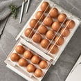 thumbnail image 4 of Fvkrnyz Egg Holder for Refrigerator,2-Layered Egg Storage Box Drawer Type Refrigerator,Egg Container for Refrigerator BPA Free Refrigerator Organizer Bins,Stackable Egg Holder for Refrigerator, 4 of 6