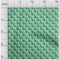 thumbnail image 2 of oneOone Rayon Green Fabric Houndstooth Sewing Material Print Fabric By The Yard 56 Inch Wide, 2 of 4