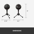 thumbnail image 3 of Blue Microphones Snowball Gloss Black USB Microphone for Recording, Streaming, Gaming & Podcasting for PC & Mac, 3 of 6