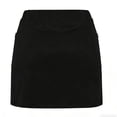 thumbnail image 4 of FASHOFT Tennis Skirt For Women Solid Color Elastic Waist Double Layer Skort With Outer Pockets Casual For Gym And Daily Use Womens Athletic Skirts Black, 4 of 4