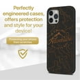 thumbnail image 2 of Case Yard Wooden Case for iPhone-11-Pro-Max Soft TPU Silicone cover Slim Fit Shockproof Wood Protective Phone Cover for Girls Boys Men and Women Supports Wireless Charging Adventure Design, 2 of 7