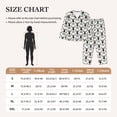 thumbnail image 4 of Rateoe Ski Goggles Moose Music Picture Pattern Womens Pajamas Set Long Sleeve Sleepwear Button Down Nightwear Soft Cotton Pj Lounge Sets-, 4 of 7