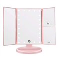 thumbnail image 1 of Espejo de maquillaje Vanity Flymiro, triple iluminado, 3 x 2 veces, rosa, 1 of 1