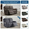 thumbnail image 5 of KINCAM 2 Seater Recliner Slipcovers Non-Slip Loveseat Covers Furniture Protector for Cushion Couch Loveseat Slipcover,Dark Gray, 5 of 9