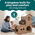 thumbnail image 2 of Furhaven Farmhouse Multi-Level Cat Scratcher Hideout w/ Catnip - Cardboard Brown, One Size Farmhouse Playground One Size Corrugated Scratcher, 2 of 7