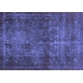 thumbnail image 1 of Ahgly Company Machine Washable Indoor Rectangle Abstract Blue Modern Area Rugs, 3' x 5', 1 of 4