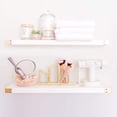 thumbnail image 3 of Willow & Grace Wooden Floating Wall Shelves, White, 36 Inch, (Set of 2), 3 of 7