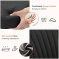 thumbnail image 6 of Atilioo Office Vanity Chair, Armless Computer Desk Chair, 360° Rolling Swivel Adjustable Seat Height, Comfy Fabric Upholstered, Easy to Assemble, Ideal for Bedroom Study Makeup Room, Black, 6 of 7