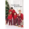thumbnail image 2 of Conjunto de pijama navideño familiar a juego con cuadros Stewart de franela roja, 2 of 6