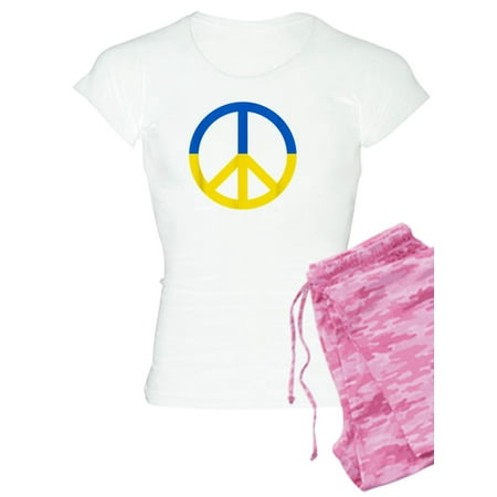 

CafePress - Peace For Ukraine Lover I Stand With Ukrai Pajamas - Women s Light Pajamas
