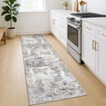 thumbnail image 4 of Brisasol Runner Rugs for Hallway 2x7 Beige Grey Washable Carpet Runners Non-slip Kitchen Runners Abstract Indoor Floor Runners for Home Bedroom Entryway, 4 of 9