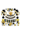 thumbnail image 1 of Globos para decorar Fiesta De Cumpleaños dorado y Negro Malubero Malu1178, 1 of 4